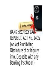 secrecy of bank deposits lawphil|THE LAWS ON SECRECY OF BANK DEPOSITS.